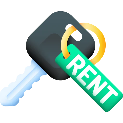 Vehicle rental key for CityRyde approved bike, auto and car rentals