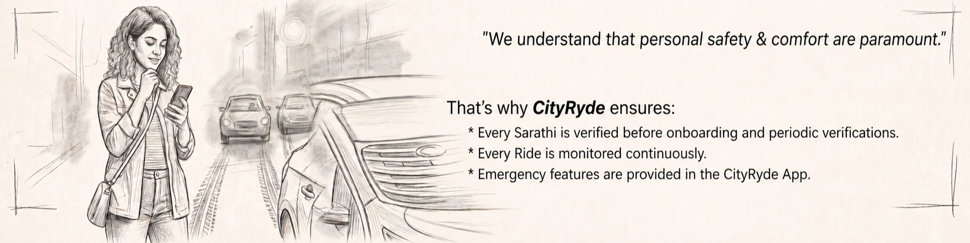Cityryde passenger safety illustration